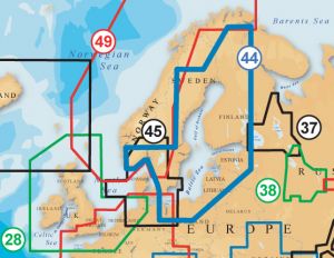 Навигационная карта Navionics Gold "Балтийское море,Ботнический и Финский залив" (код 44XG)